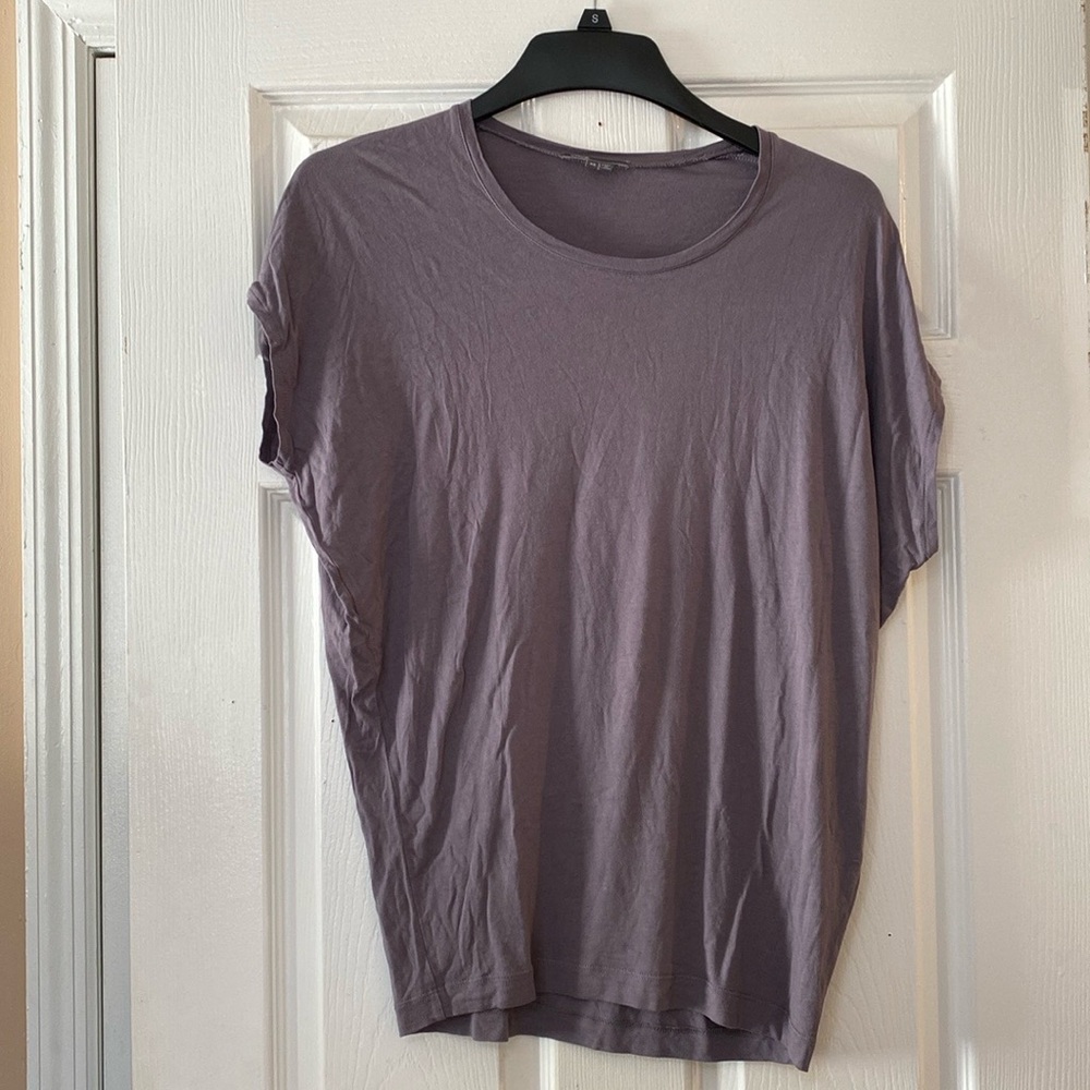 VINCE Drape Draped Viscose Tunic Top Shirt